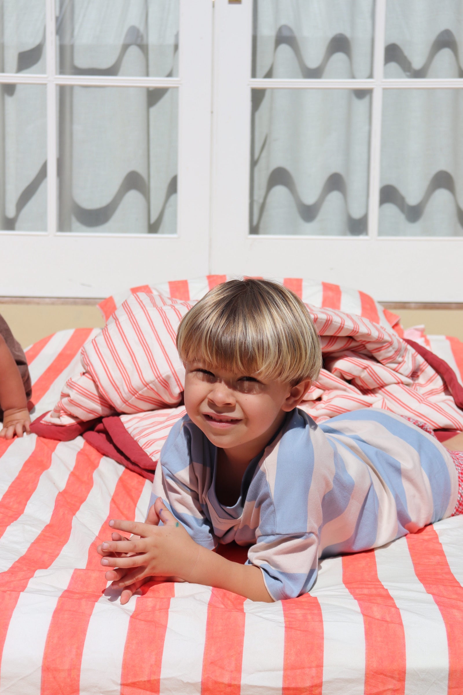 Cherry Stripe Pillow Case Separates