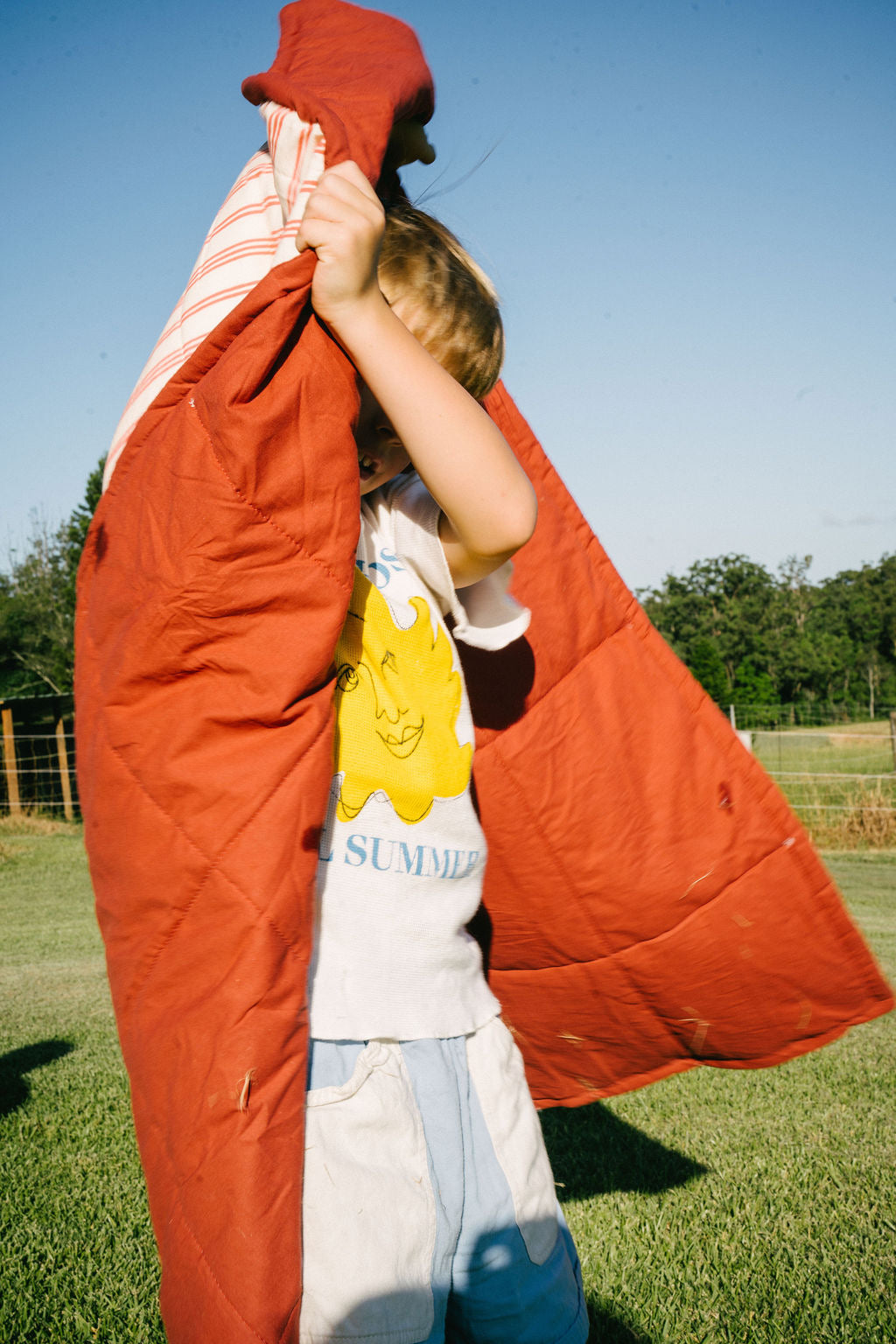 Holiday Stripe Reversible Quilt