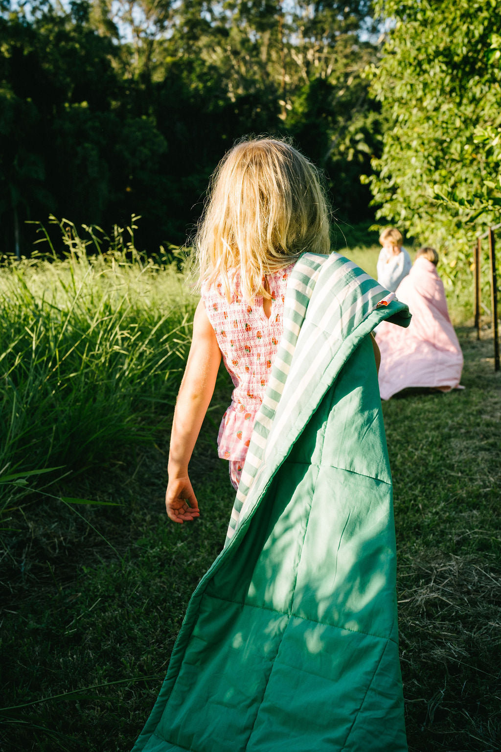 Meadow Stripe Reversible Quilt