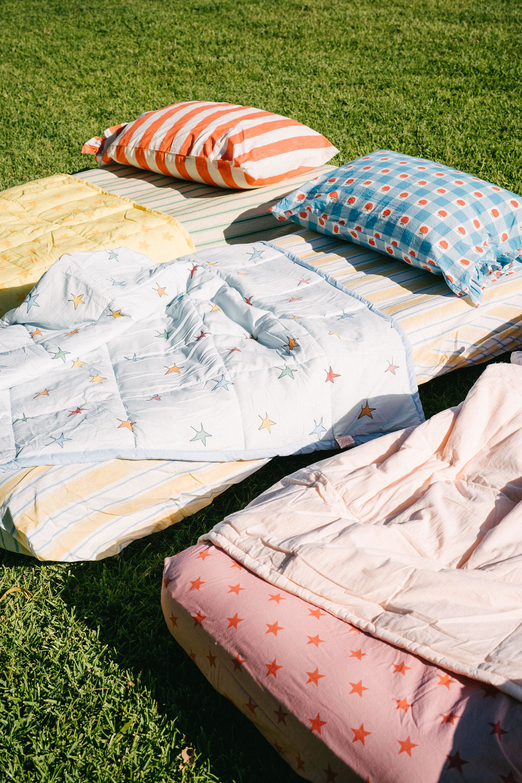 Sea Stripe Fitted Sheet + Pillowcase