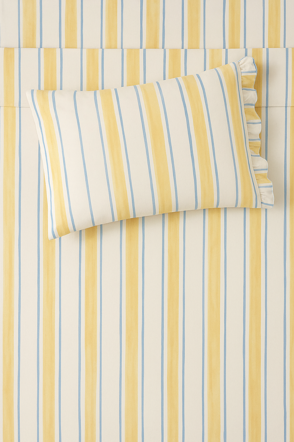 PRE ORDER Sea Stripe Fitted Sheet + Pillowcase