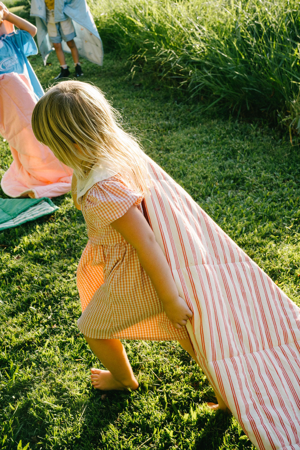 Holiday Stripe Reversible Quilt