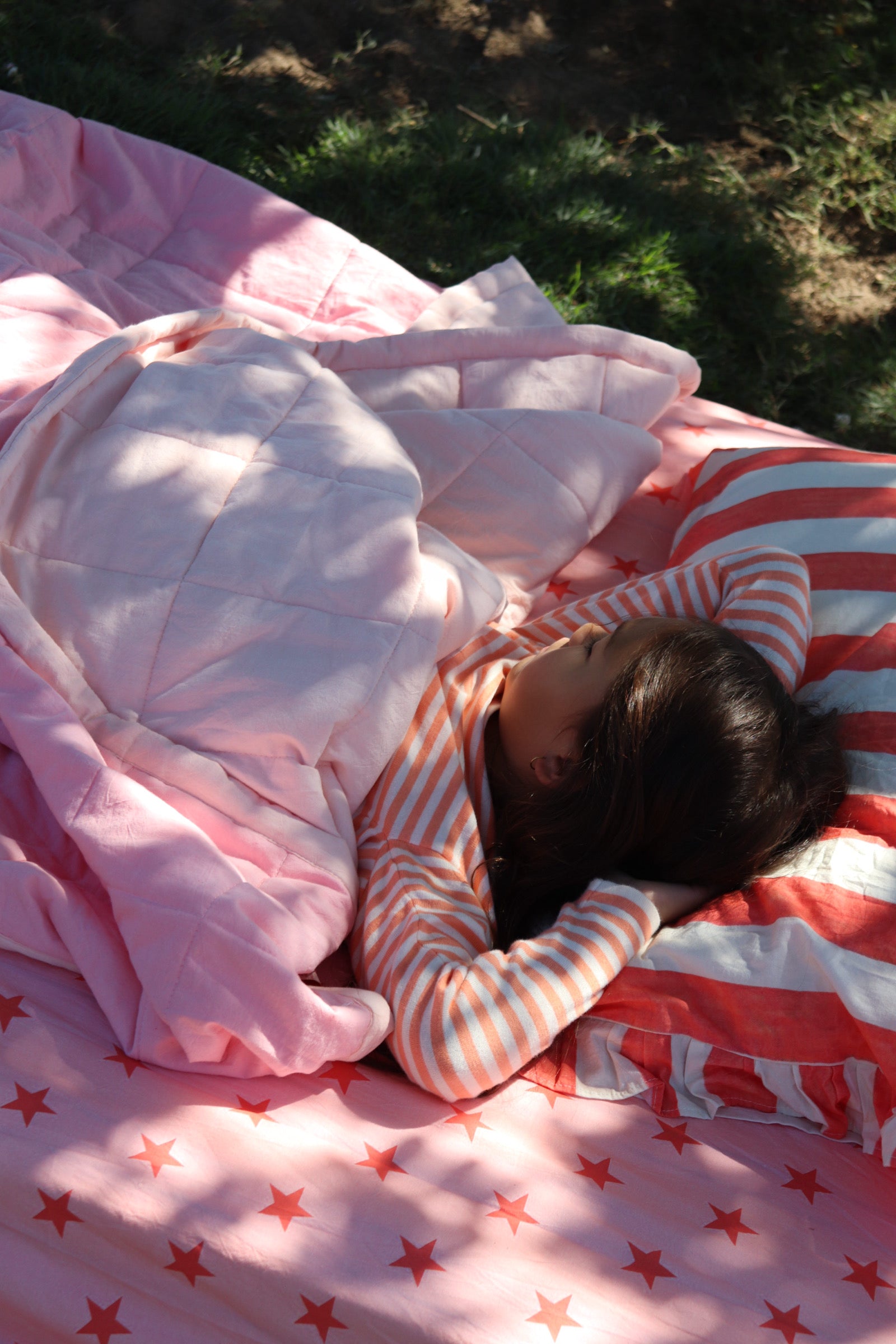 Strawberry Star Fitted Sheet + Pillowcase