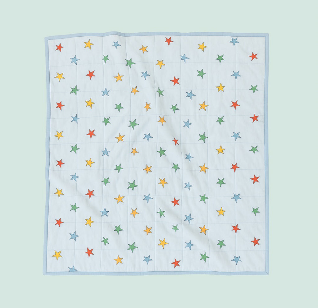 PRE ORDER Retro Star Reversible Rainbow Quilt