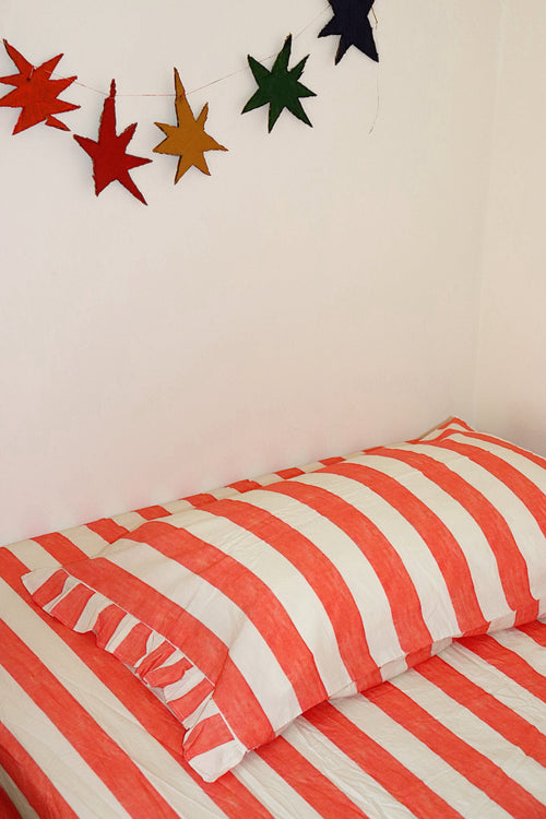 PRE ORDER - Cherry Stripe Pillow Case Seperates
