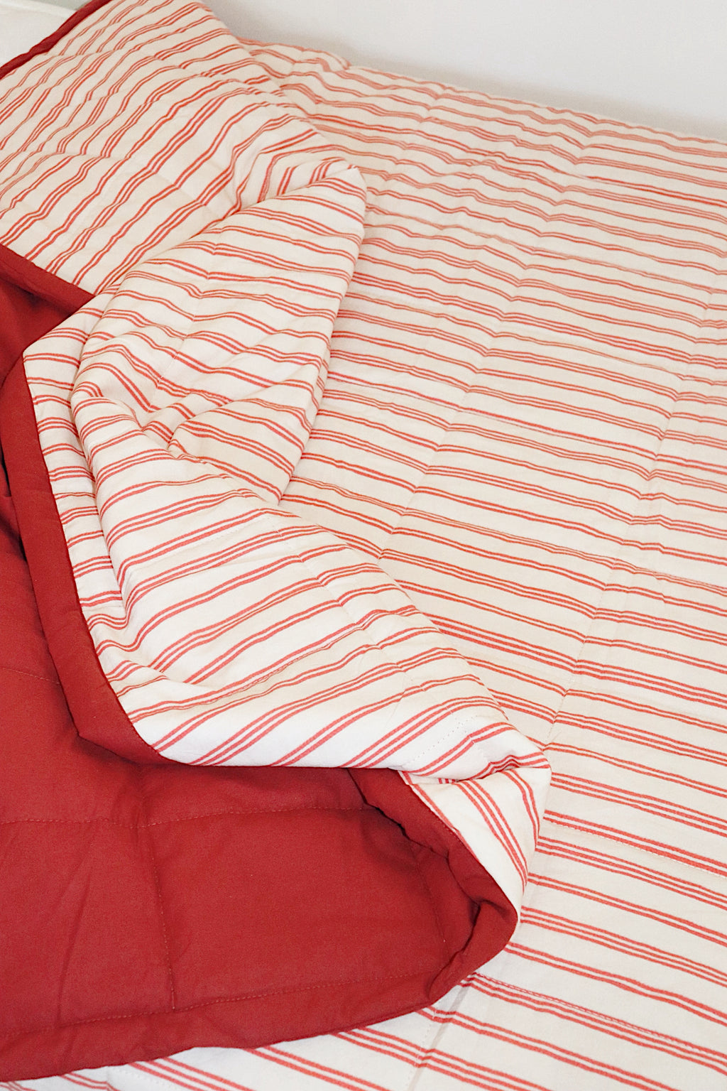 PRE ORDER Holiday Stripe Reversible Quilt