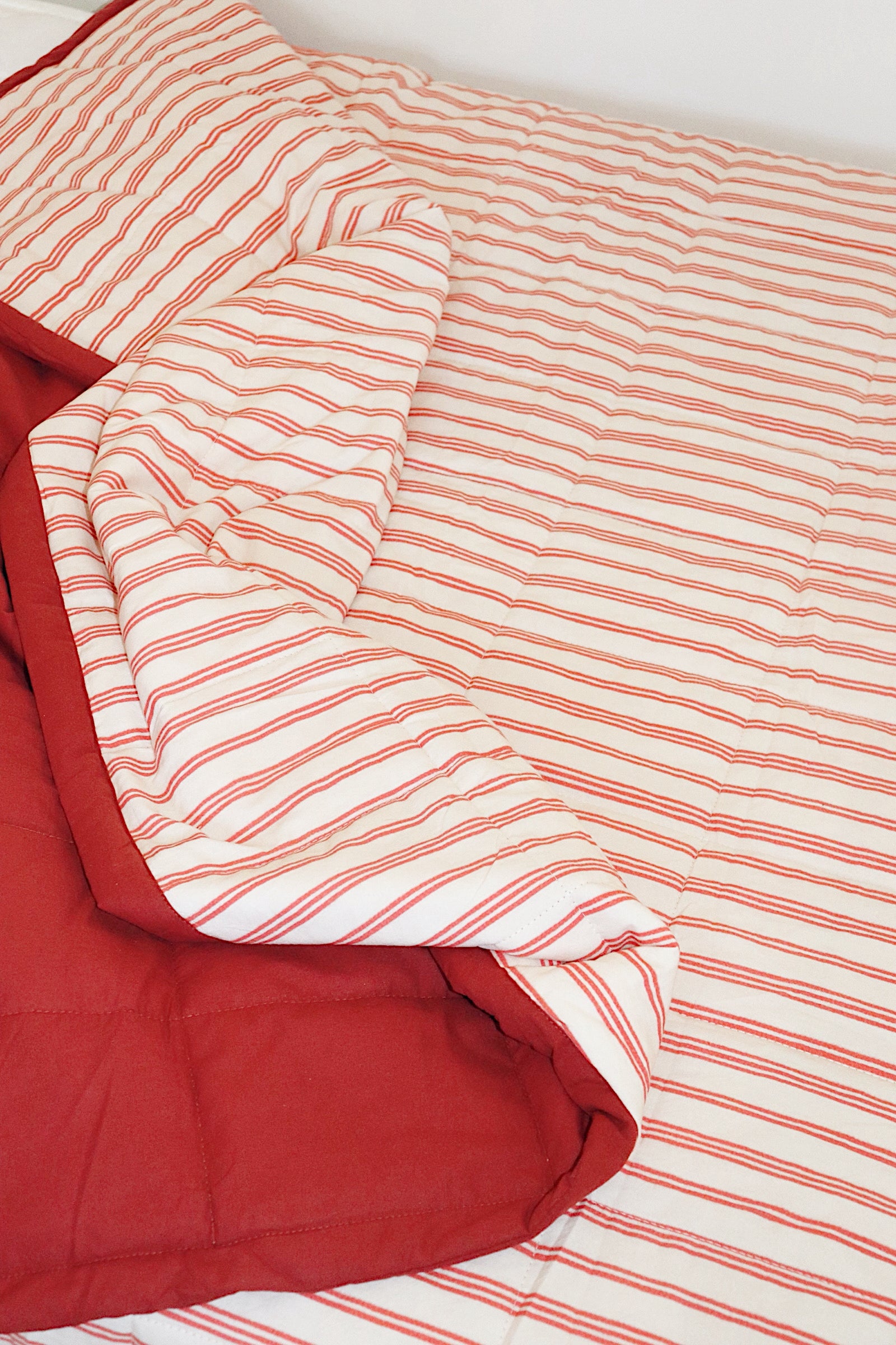 PRE ORDER Holiday Stripe Reversible Quilt
